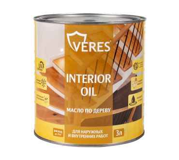 Масло для дерева Veres Interior Oil белое (3л)
